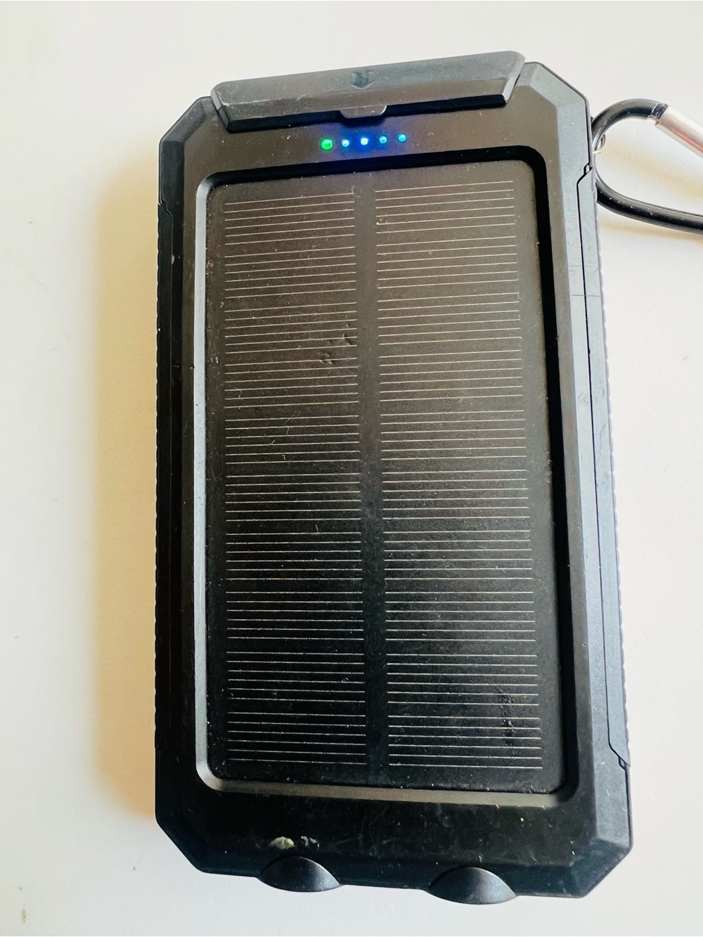 Portable Solar Power Bank – Black 20000mAh in Working Perfectly Like New